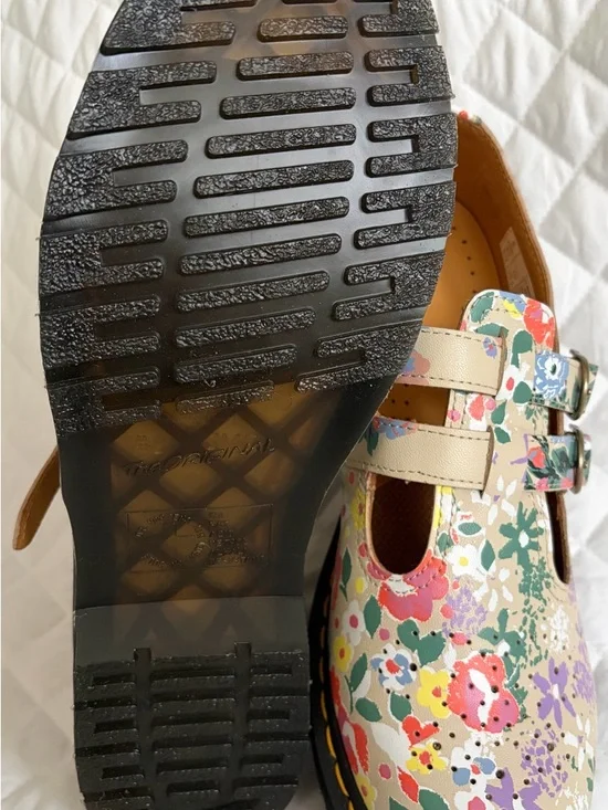 Dr. Martens Tan Leather Mary Jane Shoes - Picture 8 of 8